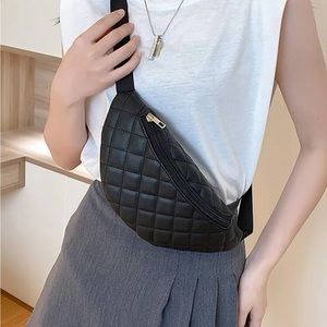 Black Quilted Crossbody Bag